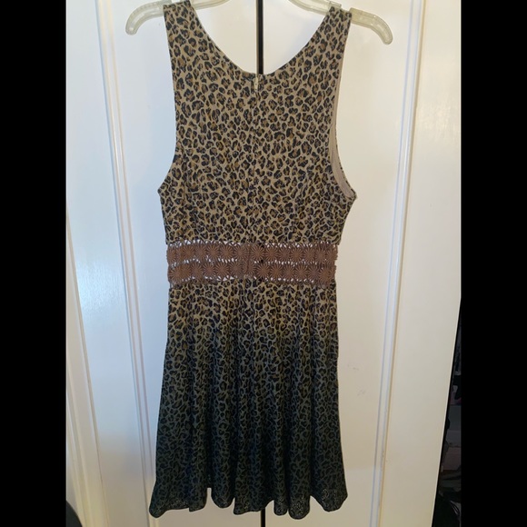 FREE PEOPLE LEOPARD PRINT OMBRÉ DRESS - Picture 3 of 6